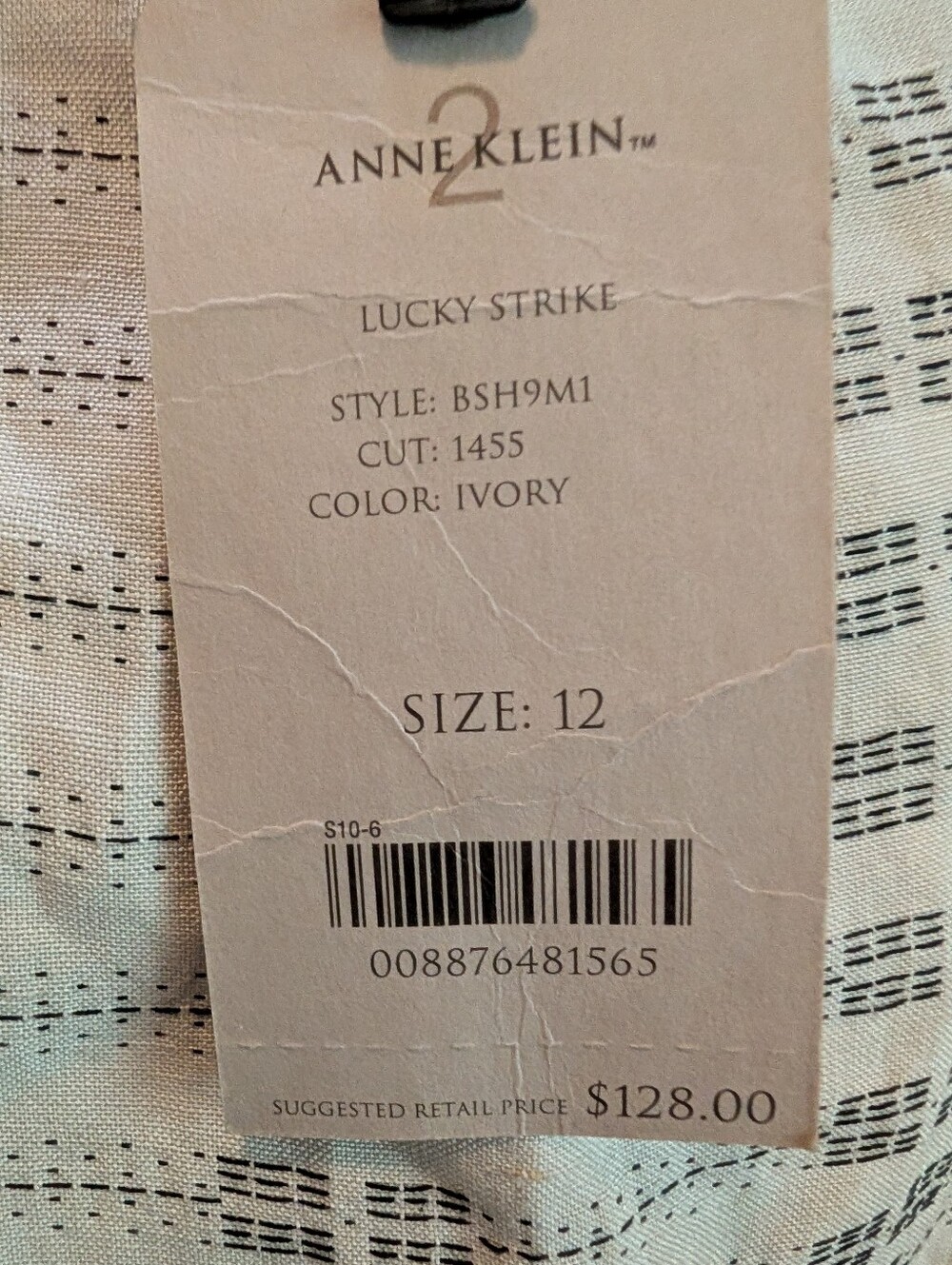 NWT Anne Klein 2 Ivory Lucky Strike Wrap Midi Skirt Size 12 - Picture 7 of 8